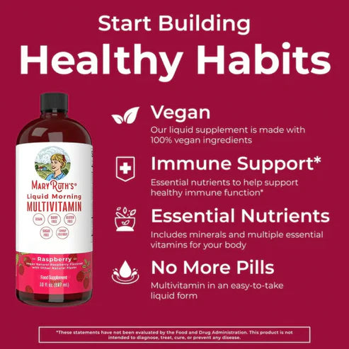 Multivitamin Multimineral for Women Men & Kids by MaryRuth's 450ml