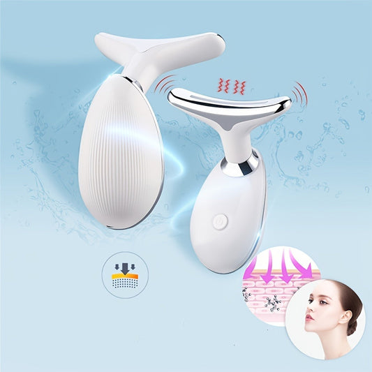 Rechargeable LED Facial And Neck Massager