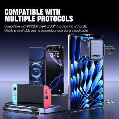 Retractable car charger