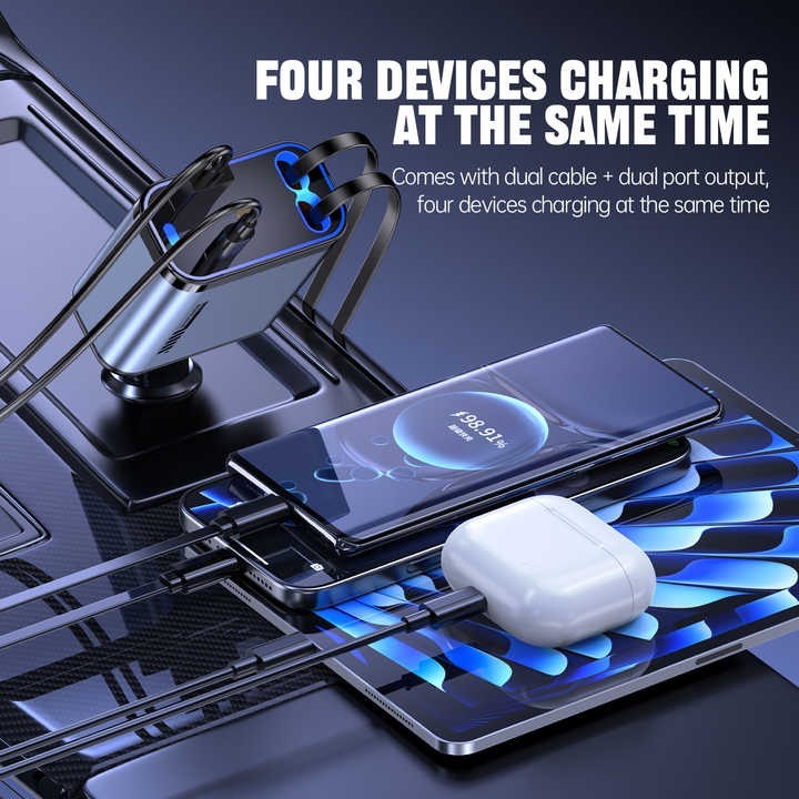 Retractable car charger