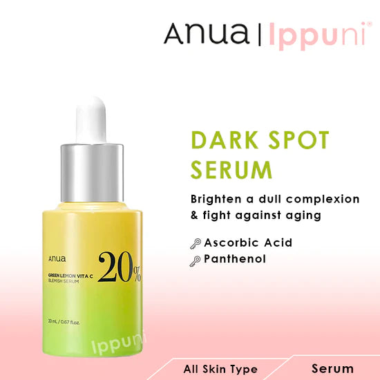 Anua Green Lemon Vita C Blemish Serum 20% 20g