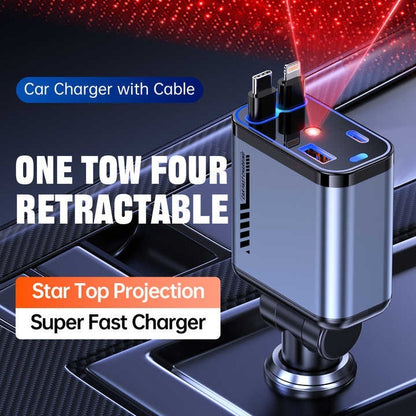 Retractable car charger